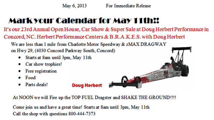 official Web Site of the Doug Herbert Racing Top Fuel Dragster